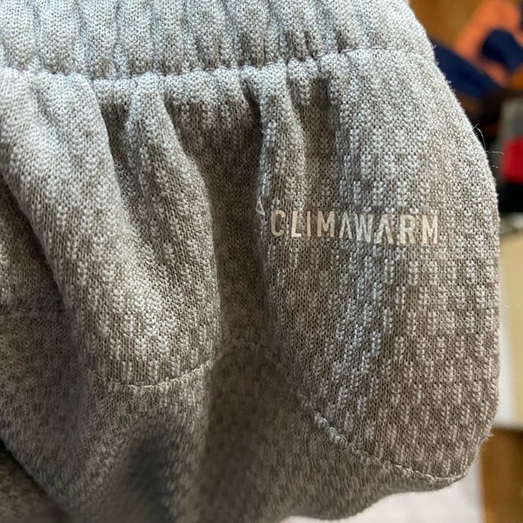 Adidas Pants Mens Medium Gray Athletic Sweat Pants streetwear climawarm Gym - Picture 7 of 8